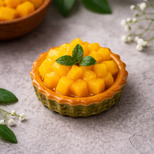 Mini mango tart refrigerator magnet | Modeling cla...