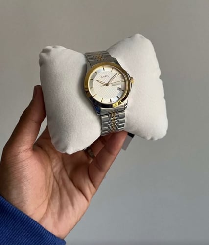 Gucci gold and white