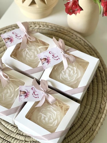 شمعة شكل وردة