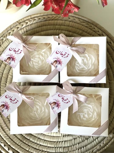 شمعة شكل وردة