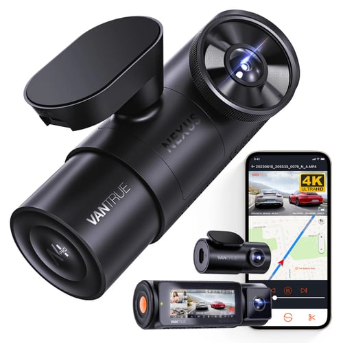 داش كامVantrue Nexus 4 Pro ٣ كاميرات أمامية دقة 4K...