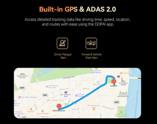 داش كام DDPAi Z90 Master كاميرا امامية 4K وخلفية 4...