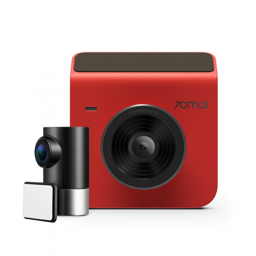 كاميرا داش كام أمامية وخلفية A400B من 70mai احمر