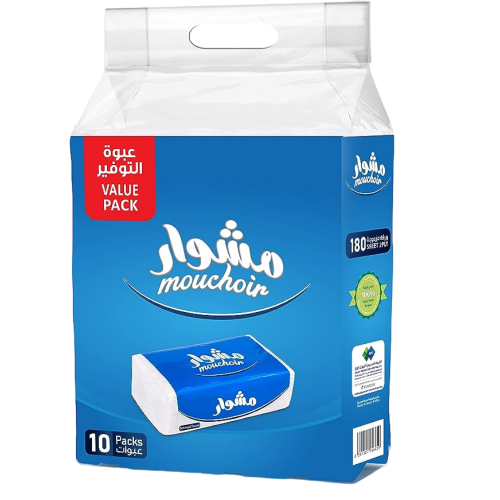 مناديل مشوار 180 حبة - 10 حبات