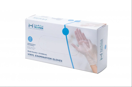 قفازات يد S فينيل خاليه من البودرة - 100 حبة