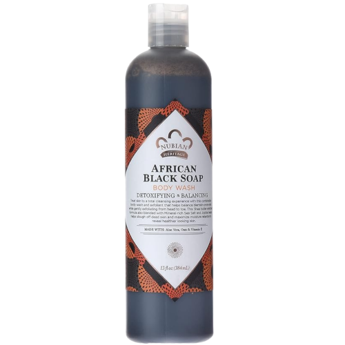 نوبيان افريقيا صابون سائل اسود للاستحمام - 384 مل