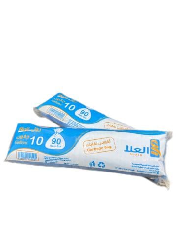 العلا اكياس نفايات 10 جالون - 90 حبة