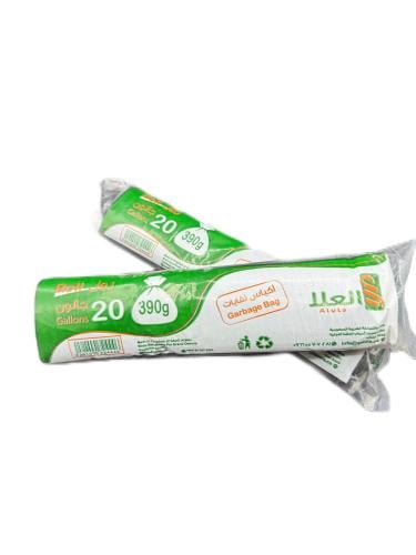 العلا اكياس نفايات 20 جالون - 390 جرام