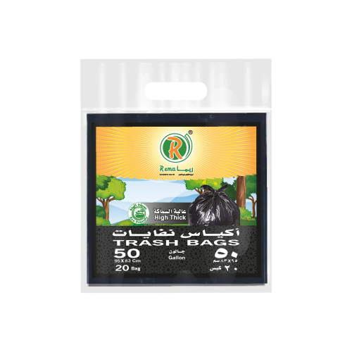 ريما اكياس نفايات عالية السماكة 50 جالون - 20 كيس