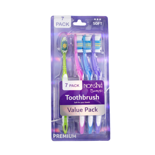 نورسينا فرشاة اسنان متوسطة - 7 حبات