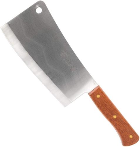 السيف ساطور ستانلس ستيل ياباني مقبض خشبي - 8 بوصة