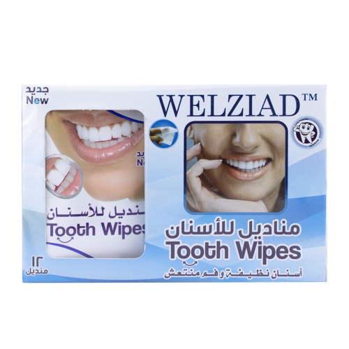ويلزياد مناديل لتنظيف الاسنان- 12 منديل