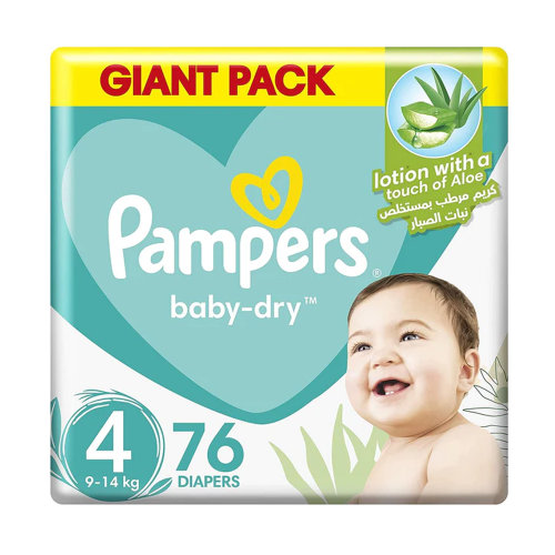 بامبرز عبوة اقتصاية ميجا رقم 4 - 76 حبة