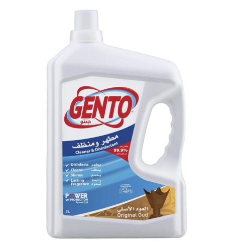  جنتو منظف ومطهر الارضيات العود - 3 لتر