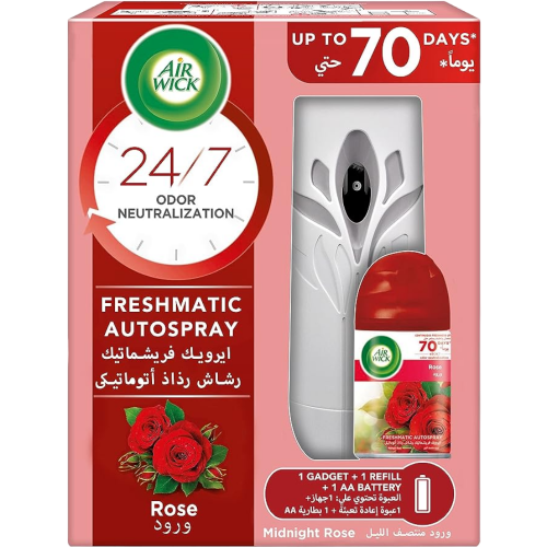 ايرويك مرشات تلقائية معطر جو برائحة الورود -250 مل