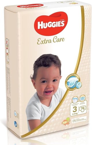 هجيز حفاظات اطفال رقم 3 - 76 حبة