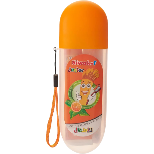 سواك اف معجون و فرشاة اسنان للاطفال البرتقال - 50...