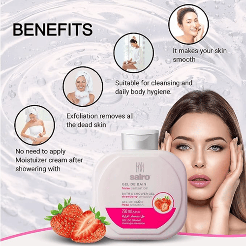 سايرو جل الاستحمام الفراولة -750 مل