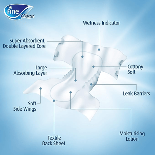 فاين بيبي حفاظات للاطفال رقم 5- 56 حبة