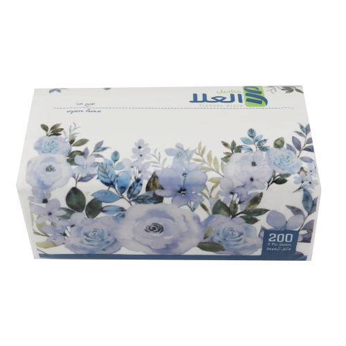 العلا مناديل وجه 200 منديل مزدوج - 10 حبات