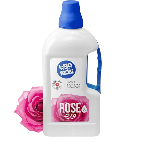 موبي صابون سائل لليدين ورد - 3 لتر