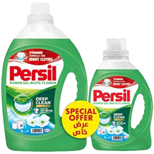 برسيل جل سائل للملابس الزهور البيضاء - 2.9 لتر + 1...