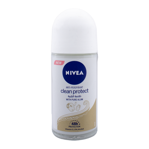 نيفيا مزيل عرق رول كلين بروتكت بخلاصة الشبة - 50 م...