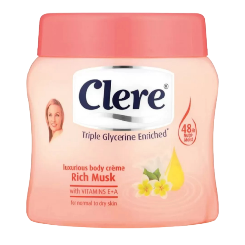 كلير كريم الجسم مسك - 500 مل