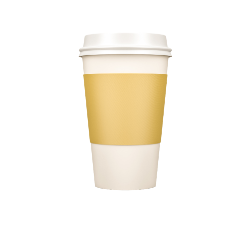 حزام بني لأكواب ورقية 16 أونصة 50 حبة