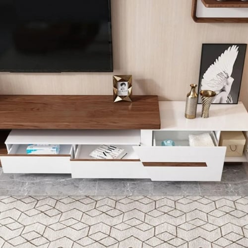 اطقم طاولات خشبية باللون الابيض الجديد