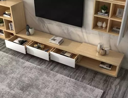 طقم طاولة تلفاز بتصميم فاخر و انيق