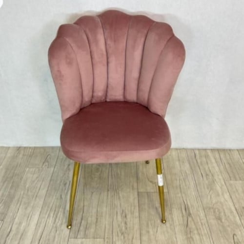 كرسي قماش مخمل شكل فخم