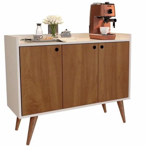 ركن القهوة باللون البني شكل مستطيل