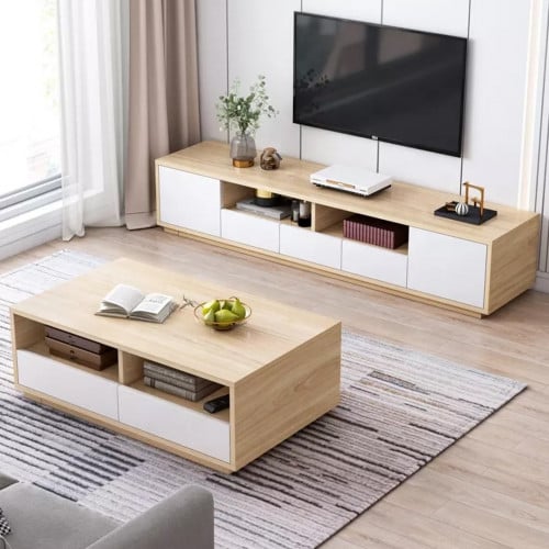 طقم طاولة تلفاز V001