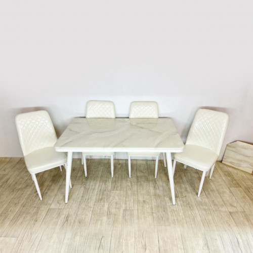 طاولة طعام رخام ابيض