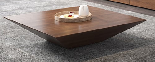 طقم طاولة تلفاز خشبي (بني)