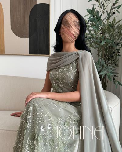فستان زيتي
