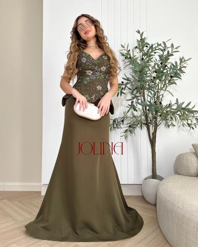 فستان سهرة زيتي