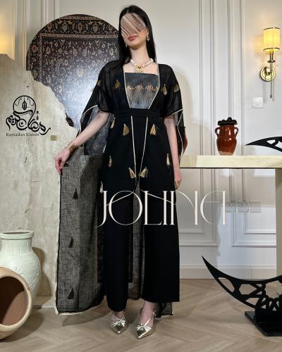 جمب سوت قطعتين لون اسود