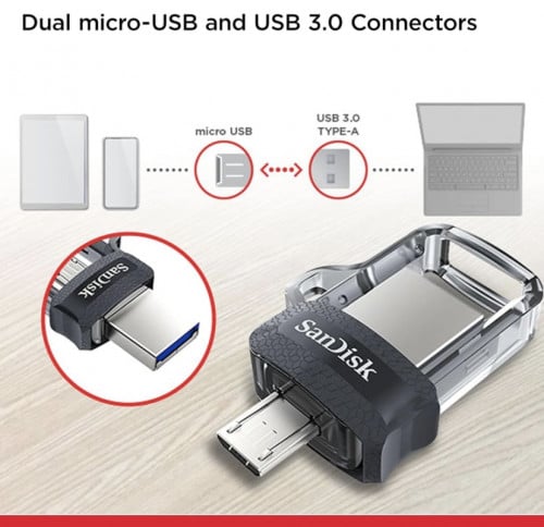 سانديسك محرك أقراص الترا ثنائي M3.0 16GB 130 ميجاب...