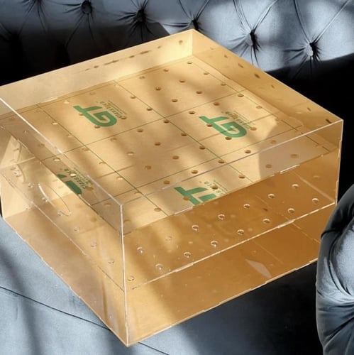 بوكس اكريلك تقديم الورد