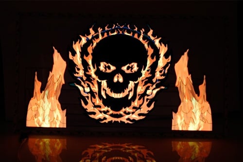 لوح الاضائة الراقص على أنغام الموسيقا للسيارة