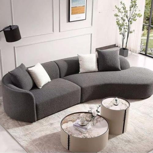 رويال | كنبة أوربان فاخرة بتنجيد بوكليه – لون رماد...