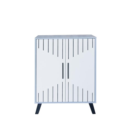 خزانة تنظيم الأحذية خشب ماليزي بابين 4 مستويات , ر...