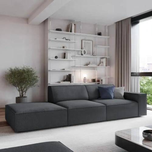 رويال | أريكة إكليبس الأنيقة ثلاثية المقاعد بقماش...