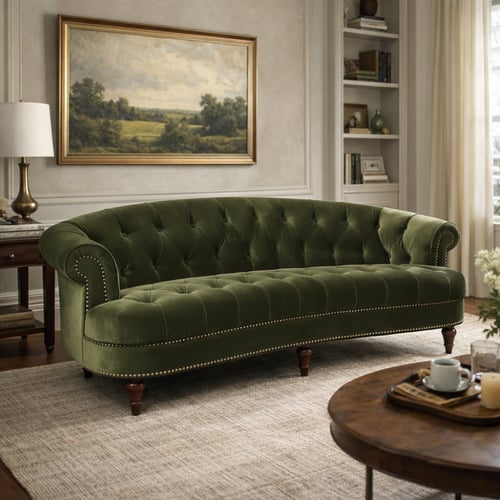 أريكة رويال إسنس إيز المخملية – 220×80×85 سم