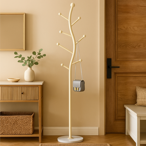 علاّقة معاطف بتصميم عصري مستوحى من شكل الشجرة، تضي...