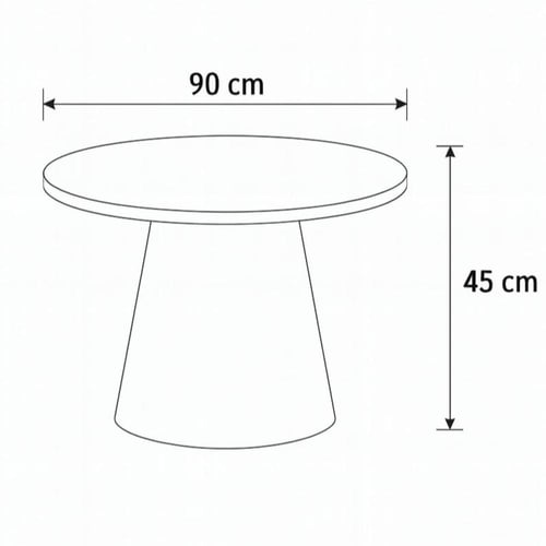 طقم طاولات بتصميم دائري أنيق، يجمع بين اللون الخشب...