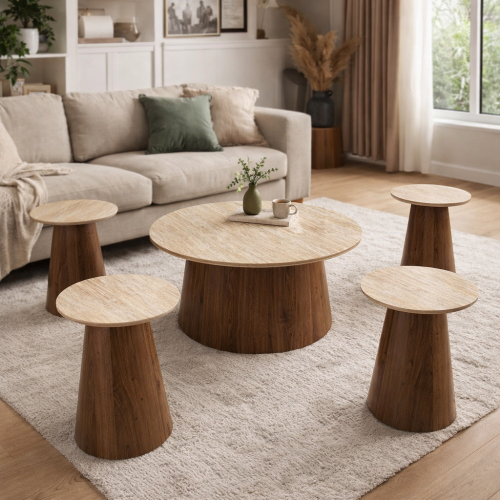 طقم طاولات ضيافة بتصميم عصري أنيق