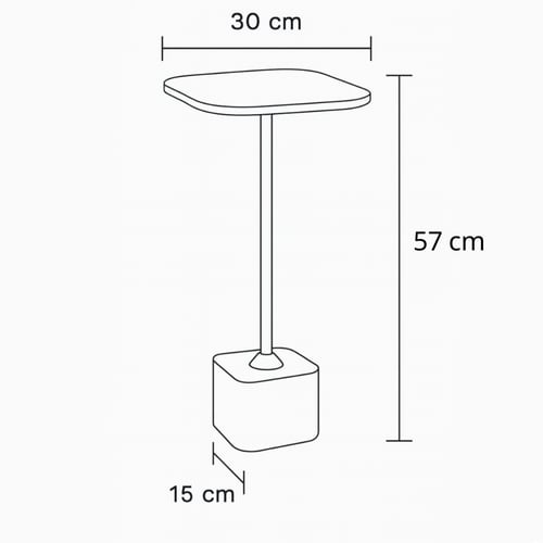 طاولة جانبية رخامية بقاعدة ذهبية أنيقة وعصرية.